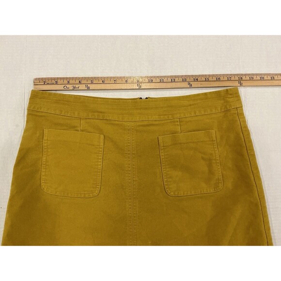 Boden Imogen Yellow High Waisted Mini Skirt Size 12L - Picture 2 of 8